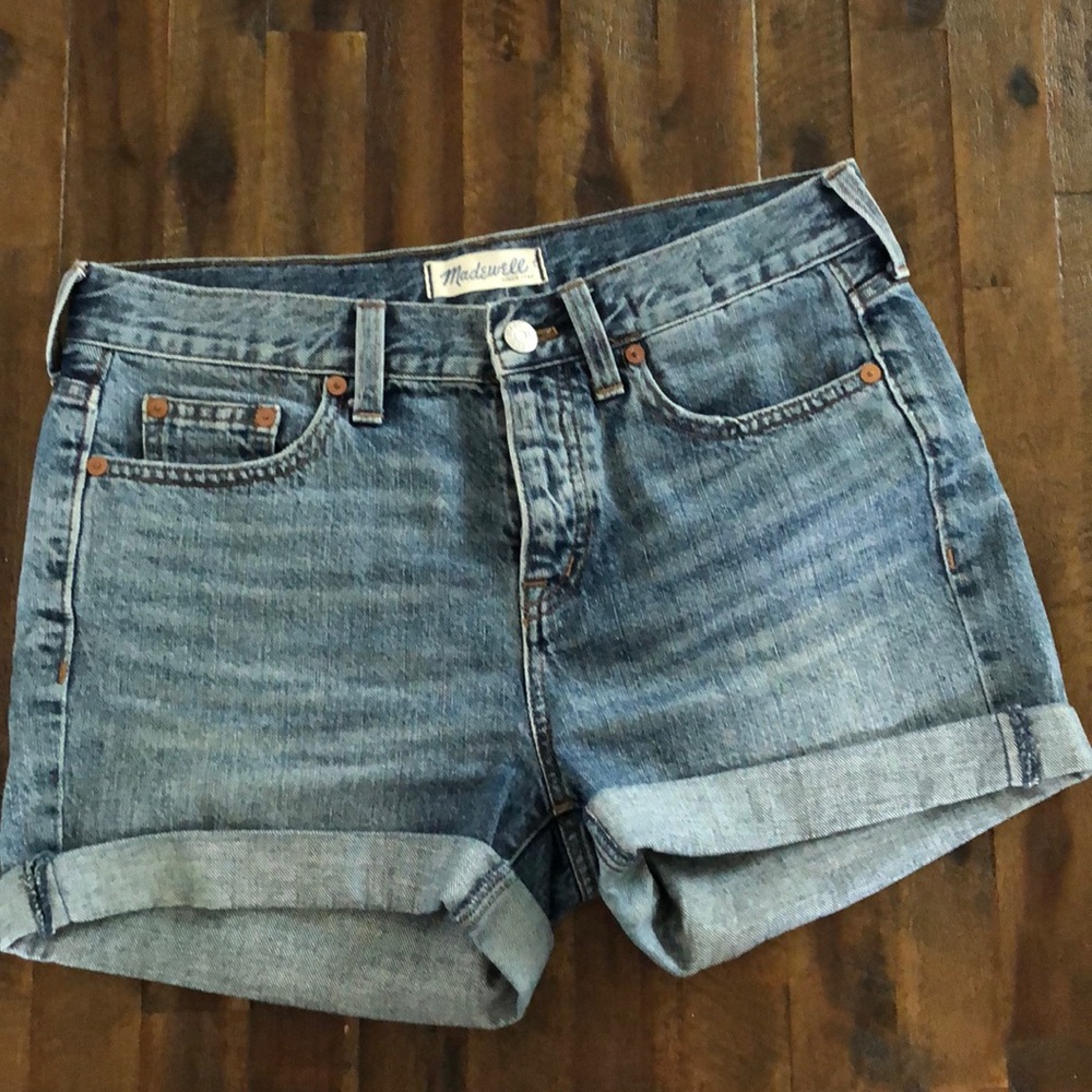 EUC Madewell button fly denim shorts